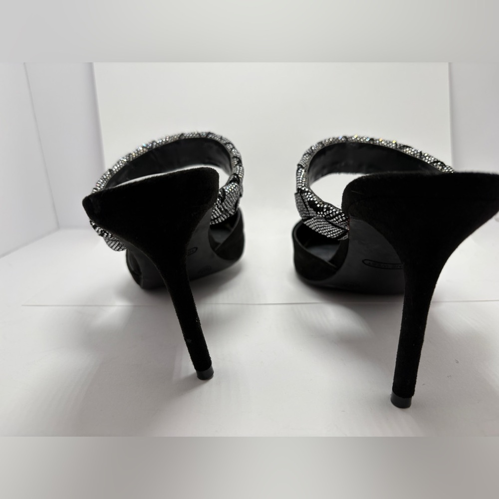 Nine West Women's Greet Slip On Comfort Dress Heels Black/Bling Size:9 Formal - Picture 5 of 8